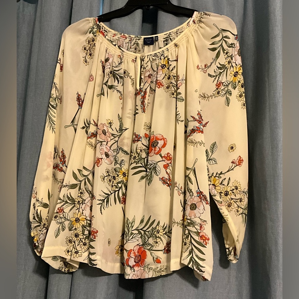 Kaari Blue Women’s Plus 3X Blouse